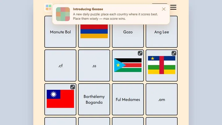 GeoConnections official game page captured in a desktop browser