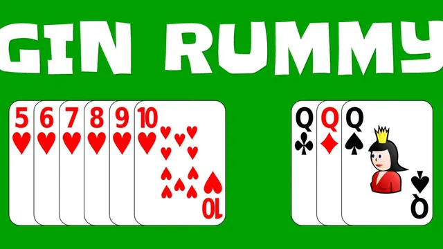Gin Rummy official game page captured in a desktop browser