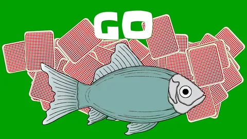 Go Fish official game page captured in a desktop browser
