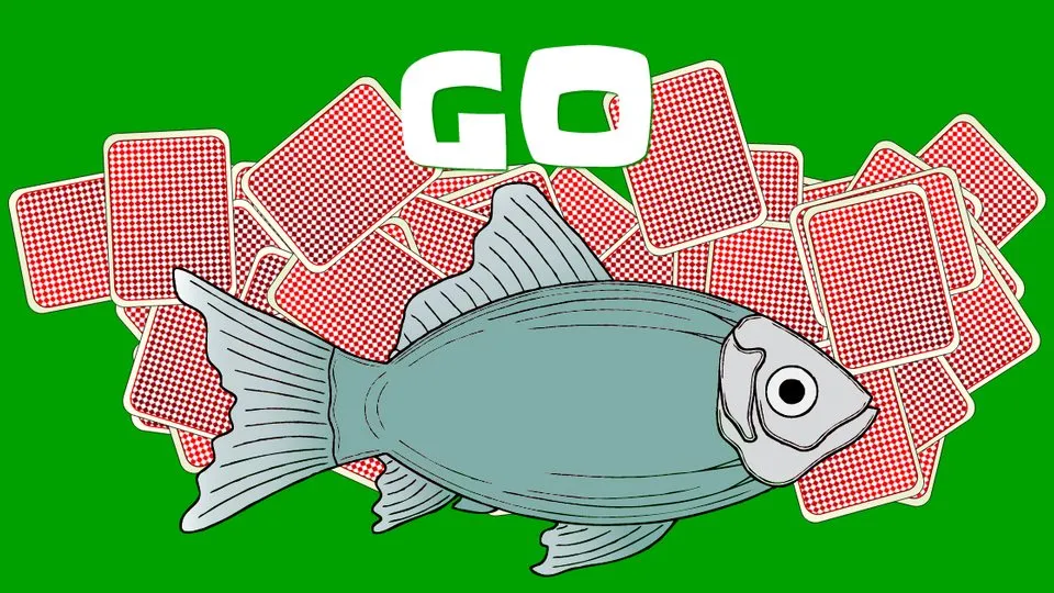 Go Fish official game page captured in a desktop browser