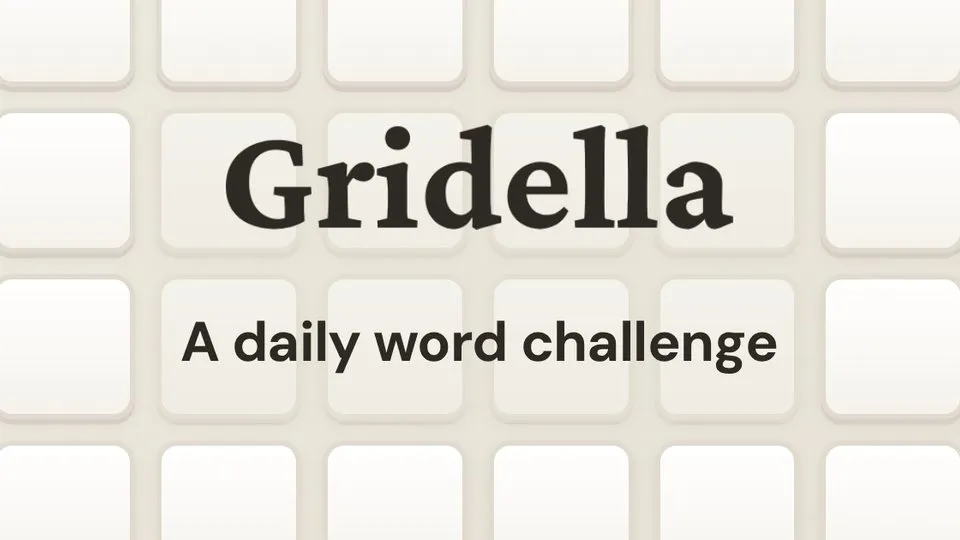 Gridella official game page captured in a desktop browser