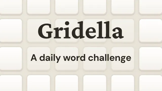 Gridella official game page captured in a desktop browser