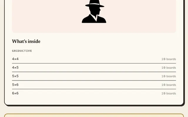 'Griductive' game in progress
