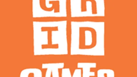 Gridwords official game page captured in a desktop browser