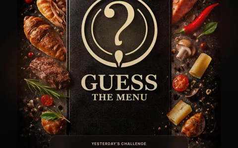 'Guess The Menu' game in progress