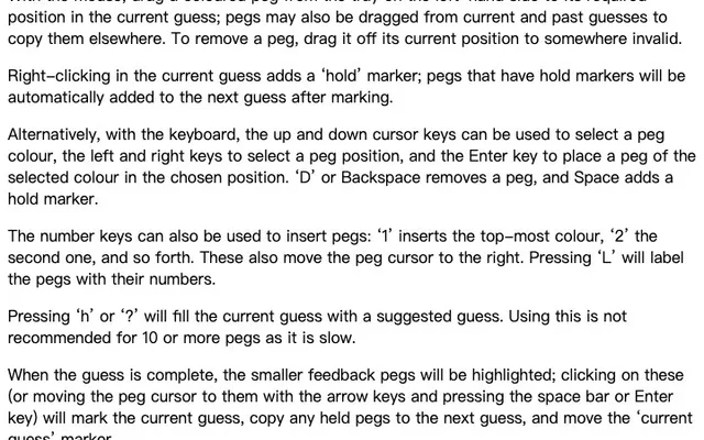'Guess' game in progress