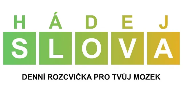 Hádej Slova official game page captured in a desktop browser