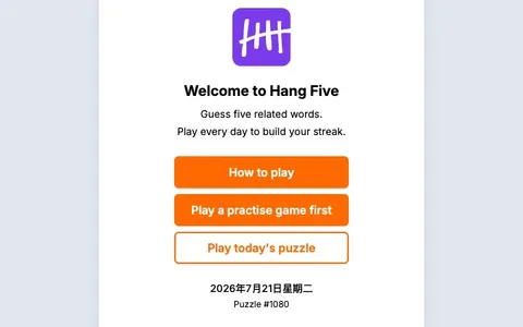 'Hang Five' game in progress