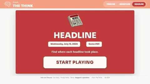 Headline official game page captured in a desktop browser