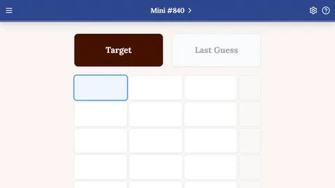 Hexcodle Mini official game page captured in a desktop browser