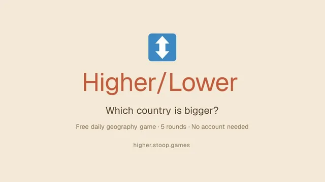 higher.stoop.games official game page captured in a desktop browser