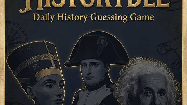 Historydle official game page captured in a desktop browser