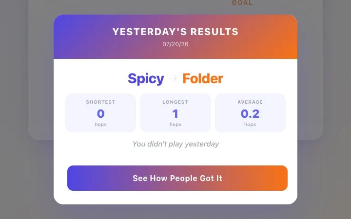 'Hop Connect' game in progress