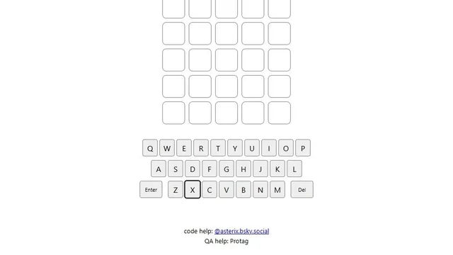 'Horsle' game in progress