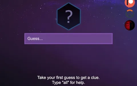'HOTSdle' game in progress