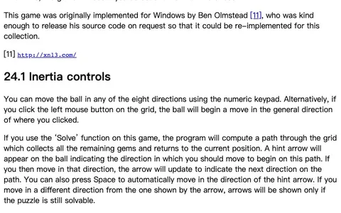 'Inertia' game in progress
