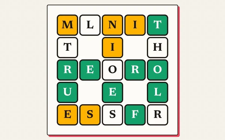 'Jumble' game in progress