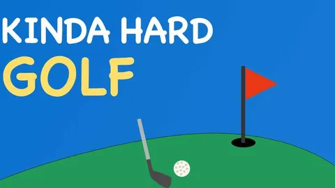 Kinda Hard Golf official game page captured in a desktop browser