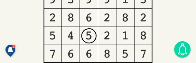 'Kyudoku' game in progress