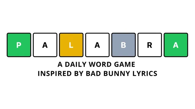 La Palabra official game page captured in a desktop browser