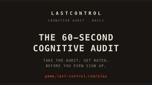 Last Control official game page captured in a desktop browser