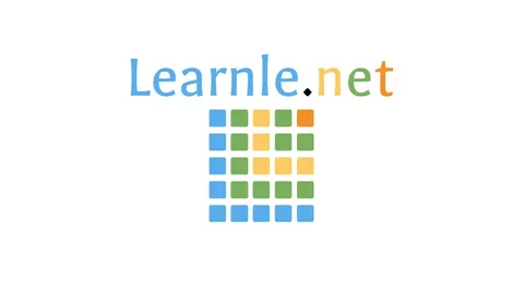 Learnle official game page captured in a desktop browser