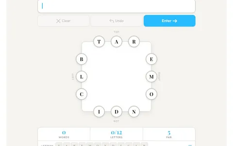 'Letter Puzzle Hub' game in progress