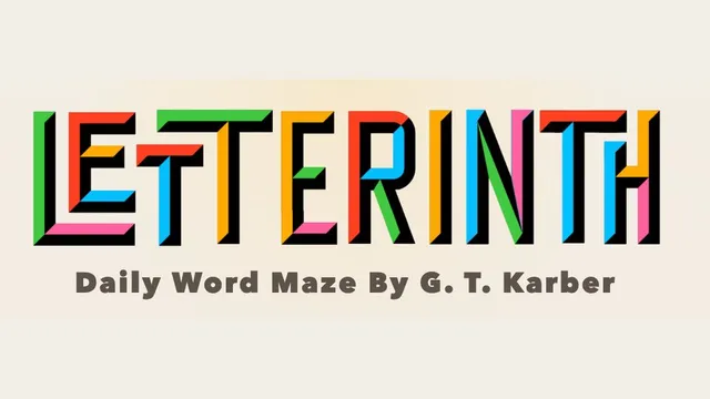 Letterinth official game page captured in a desktop browser