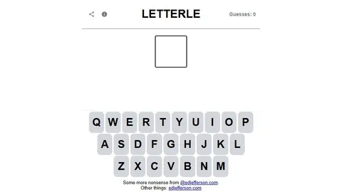 'Letterle' game in progress