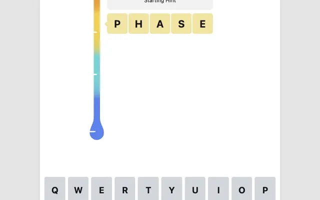 'Lexicle' game in progress
