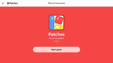 LinkedIn Patches official game page captured in a desktop browser