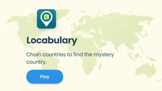 Locabulary  official game page captured in a desktop browser