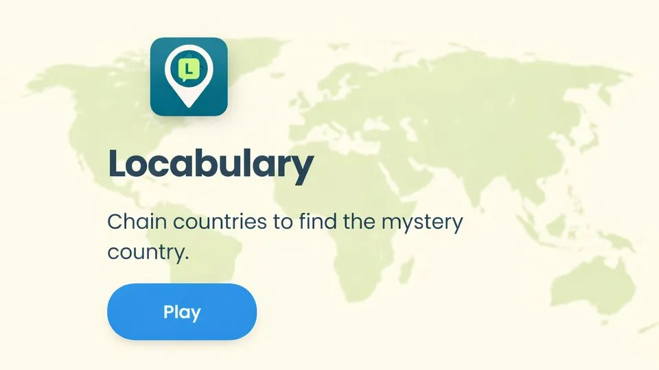 Locabulary  official game page captured in a desktop browser