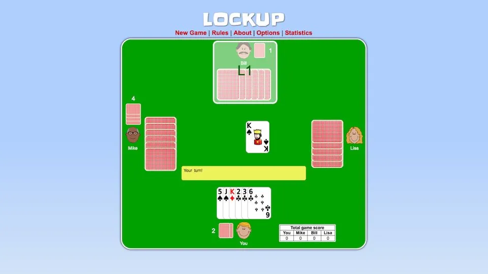 Lockup official game page captured in a desktop browser