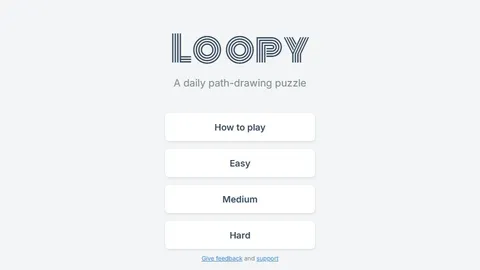 Loopy official game page captured in a desktop browser