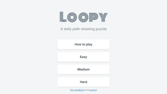 Loopy official game page captured in a desktop browser