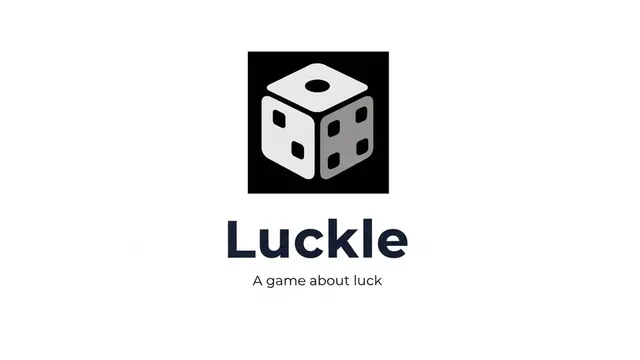 Luckle official game page captured in a desktop browser
