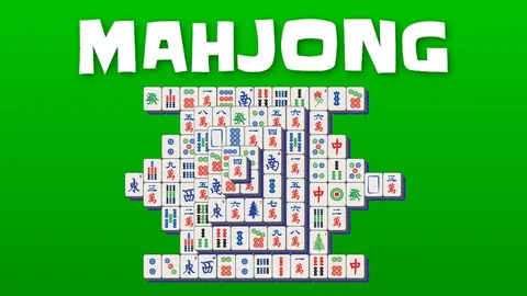 Mahjong official game page captured in a desktop browser