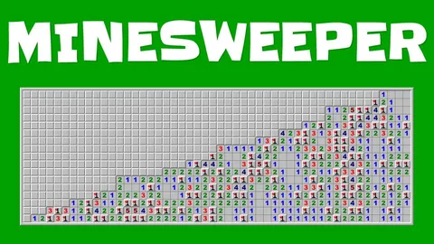Minesweeper official game page captured in a desktop browser
