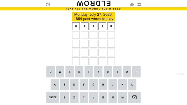 'Mordle' game in progress