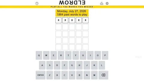 'Mordle' game in progress