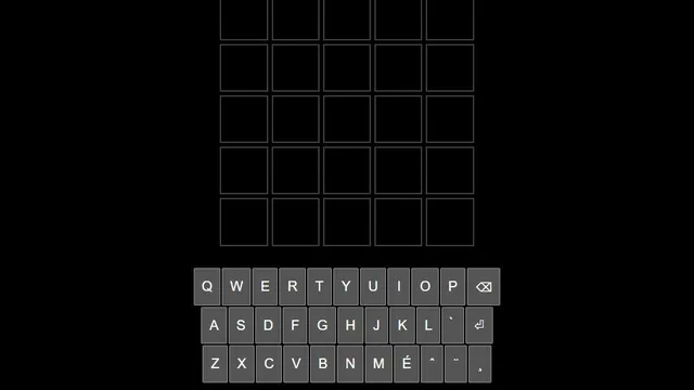 'Motdle' game in progress