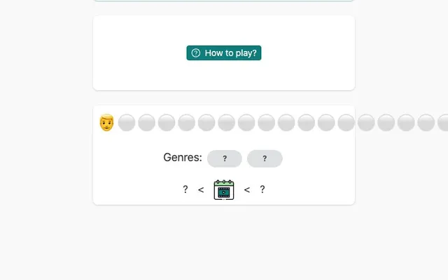 'Moviedle - Moviemoji' game in progress