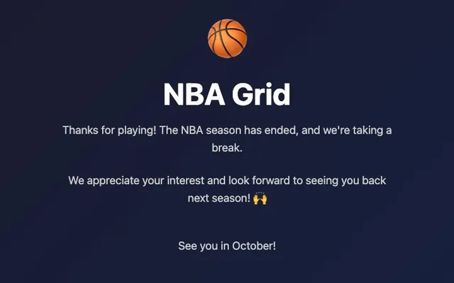 'NBAGrid' game in progress