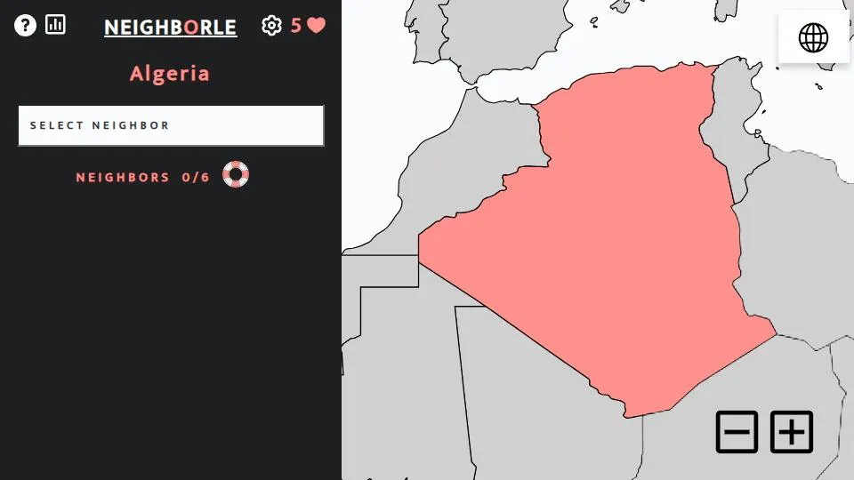 Neighborle official game page captured in a desktop browser