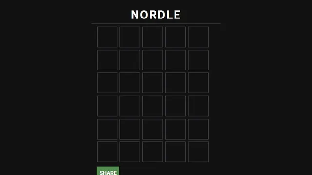 'Nordle' game in progress