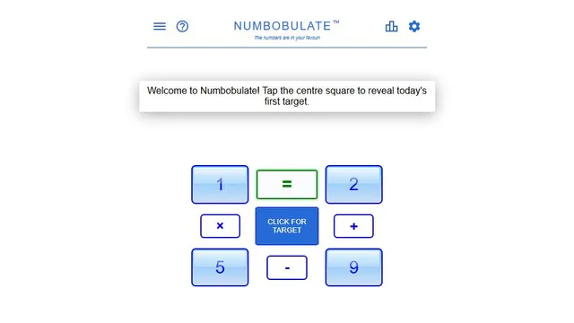 Numbobulate official game page captured in a desktop browser