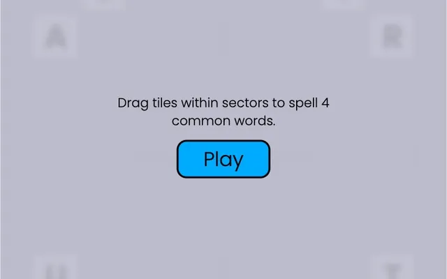 'Omiword' game in progress