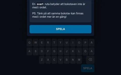 'Ordel' game in progress
