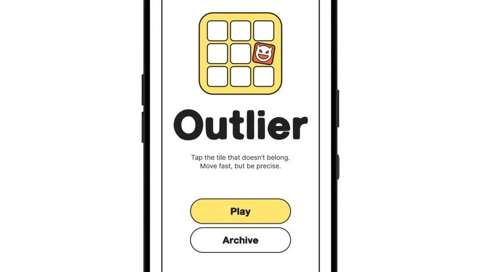 Outlier official game page captured in a desktop browser